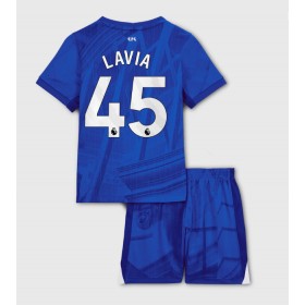 Chelsea Romeo Lavia #45 Hemmakläder Barn 2025-26 Kortärmad (+ Korta byxor)